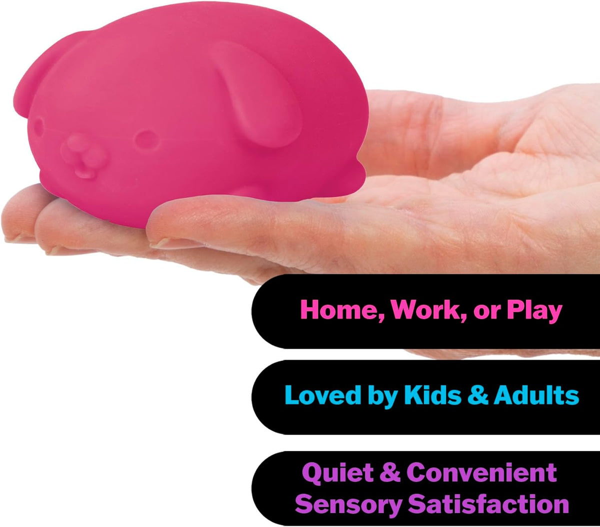 Schylling NeeDoh Funky Pups – Squishy Sensory Toy – Soft Dough Filling – Ages 3 and Up – Color May Vary; One Dog Per Pack