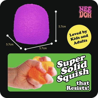 Schylling NeeDoh Gumdrop – Textured Sensory Toy with Super Solid Squish – 2.5″ Tall – Colors May Vary (Pack of 1)