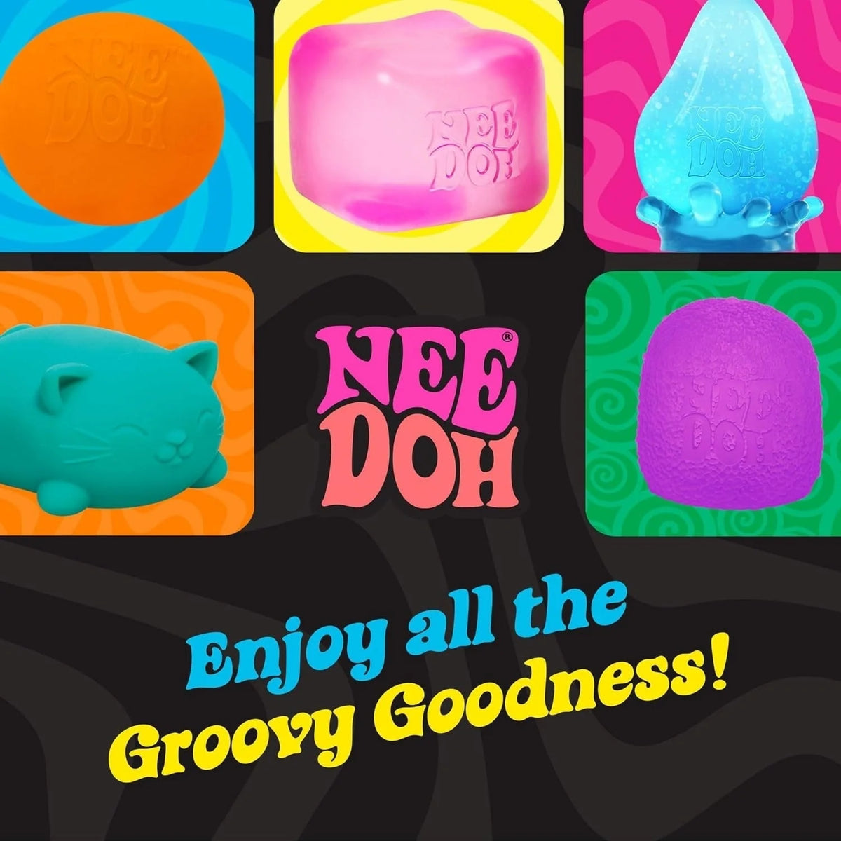 Super NeeDoh – Jumbo Stress Ball – 4.5” – Assorted